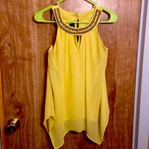 Yellow Blouse Tank